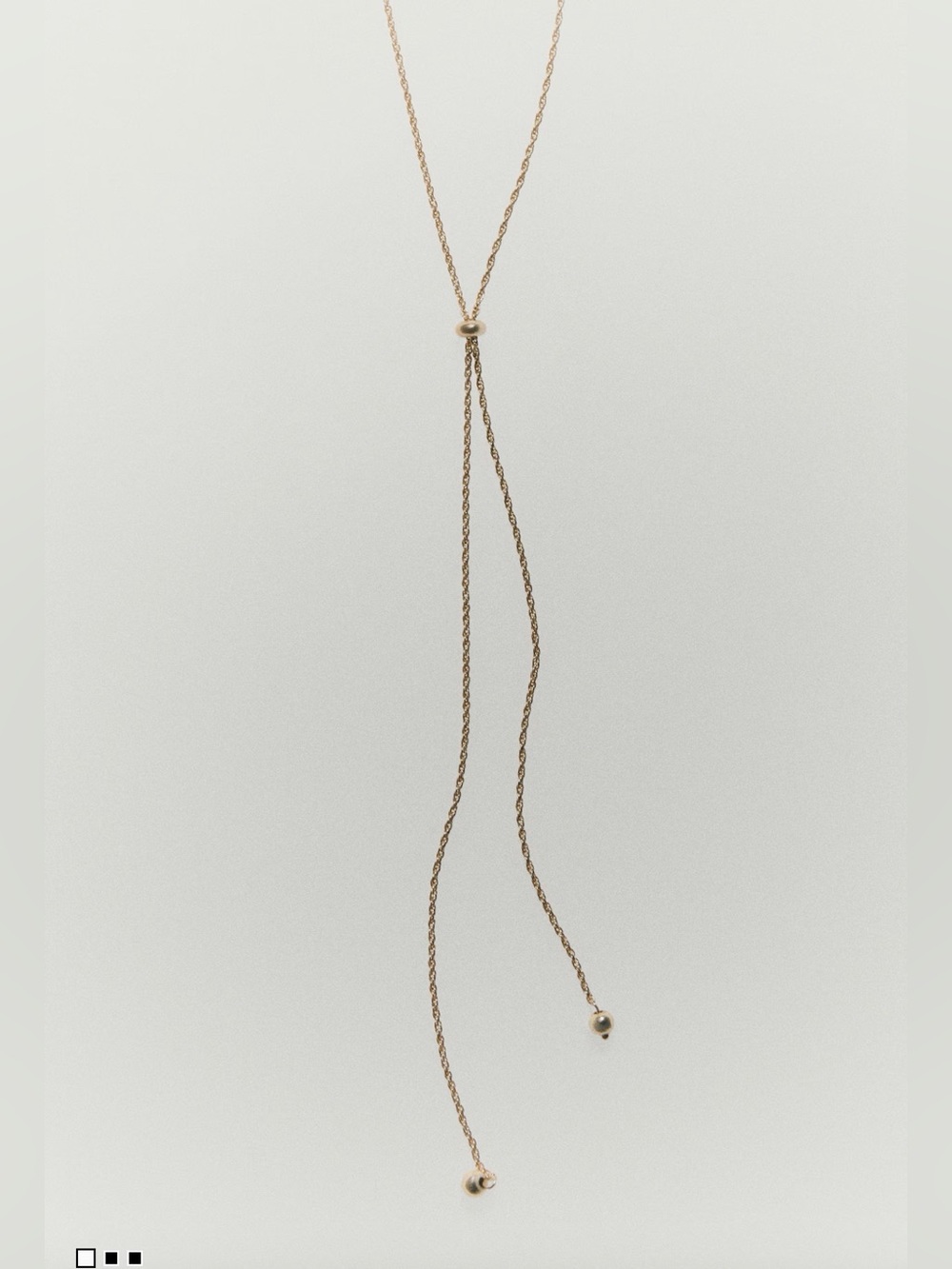 H&M Y- Shaped Lariat Necklace
